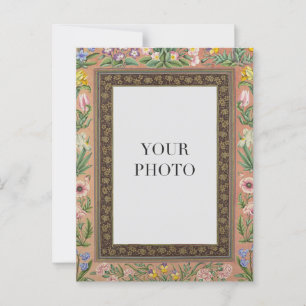 Vintage Floral Design Personal Postcard