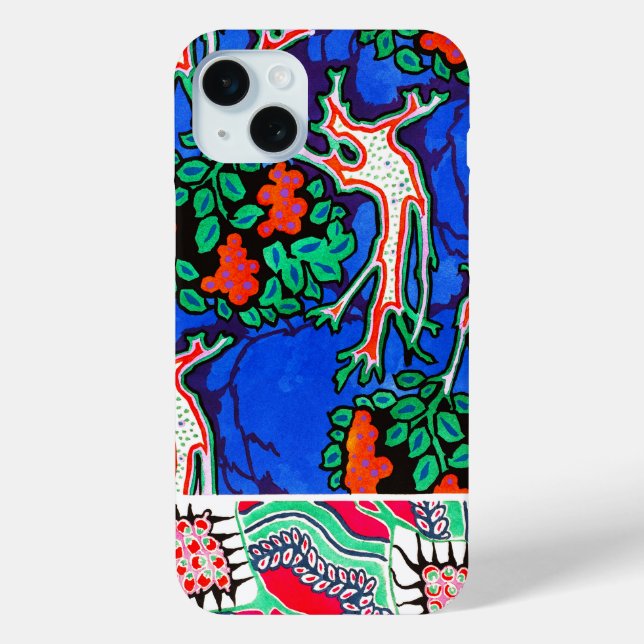 Vintage Floral Design Phone Case (Back)