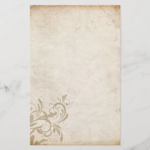 Vintage Floral Design Stationery