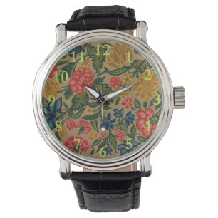 Vintage Floral Designer Garden Artwork Watch