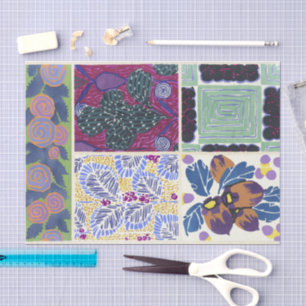 Vintage Floral Designs Émile-Allain Séguy Tissue Paper