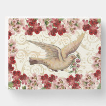 Vintage Floral Dove