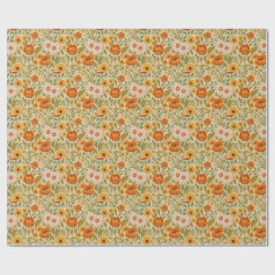 vintage Floral Dream Wildflower art Wrapping Paper