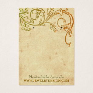 Vintage Floral Earring Holder Custom Jewellery car