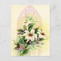 vintage floral Easter Church window