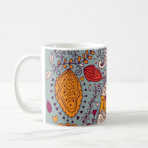 Vintage Floral Elegant Background Coffee Mug