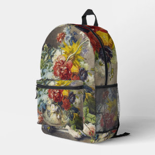 Vintage Floral Elegant Botanical Garden Painting Printed Backpack