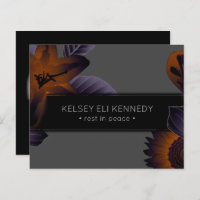 vintage floral elegant funeral