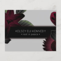 vintage floral elegant funeral
