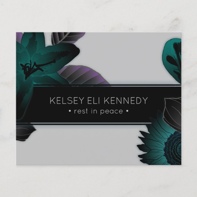 vintage floral elegant funeral (Front)