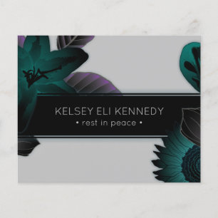vintage floral elegant funeral