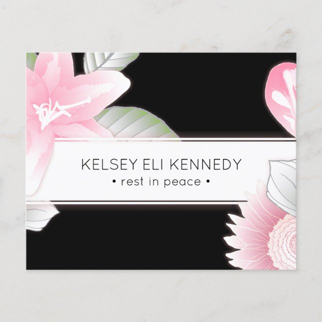 vintage floral elegant funeral (Front)