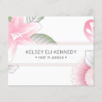 vintage floral elegant funeral