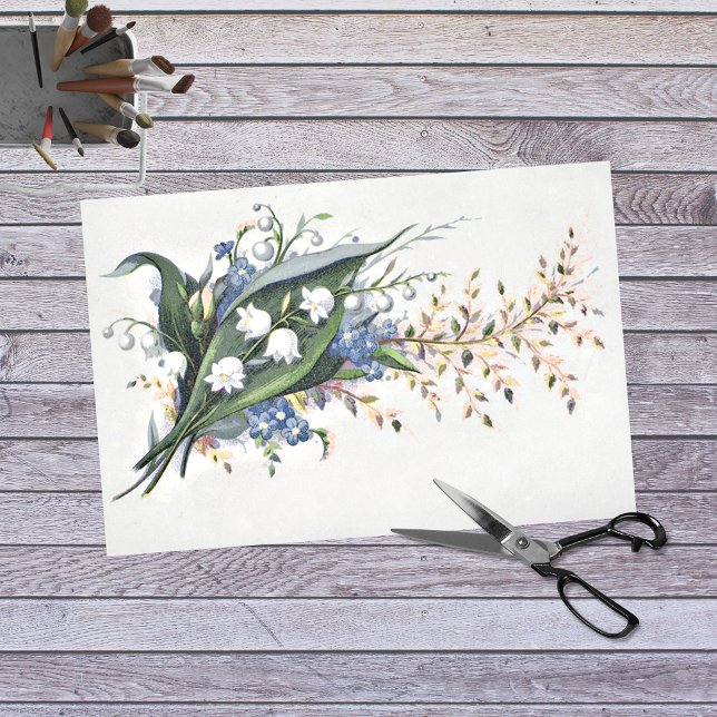 Vintage Floral Ephemera Decoupage Paper (Creator Uploaded)