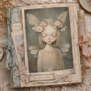 Vintage Floral Fairy Shabby Chic Decoupage Art Tissue Paper