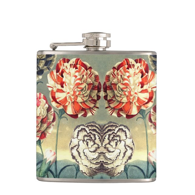 Vintage Floral Flask 2 (Front)