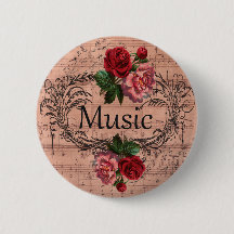 Vintage Floral For love of Music