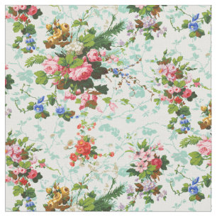 Vintage Floral French Pattern Fabric
