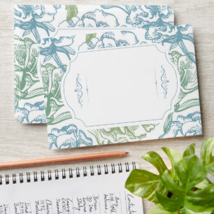 Vintage Floral French Toile Bridal Shower Envelope