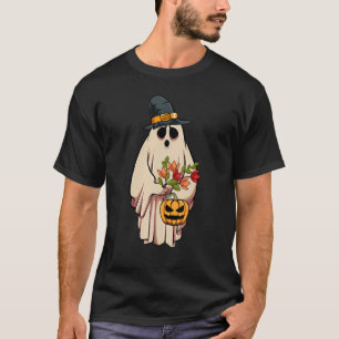 Vintage Floral Ghost Cute Halloween Costume  Creep T-Shirt