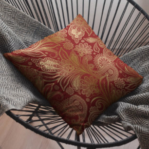 Red and gold throw new arrivals
