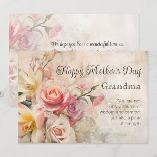 Vintage Floral Grandma Mother's Day Card
