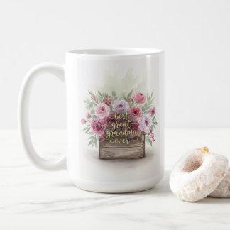 Vintage Floral Grandma Sentimental Gift Coffee Mug