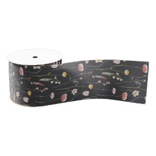 Vintage Floral Grosgrain Ribbon