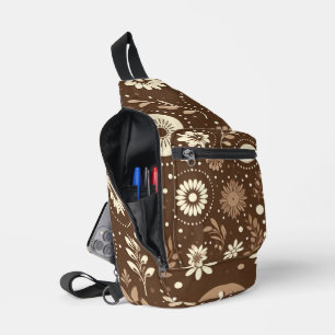 Vintage Floral Harmony Sling Bag