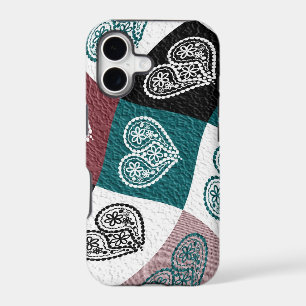 Vintage Floral heart art deco iphone case