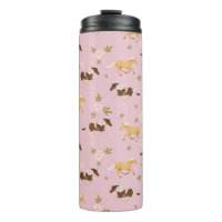 Vintage Floral Horse Pattern
