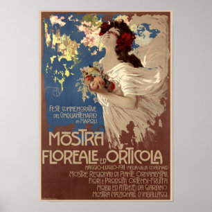 Vintage Floral & Horticultural Show Advertisement Poster