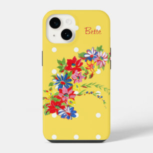 Vintage Floral i iPhone 14 Case