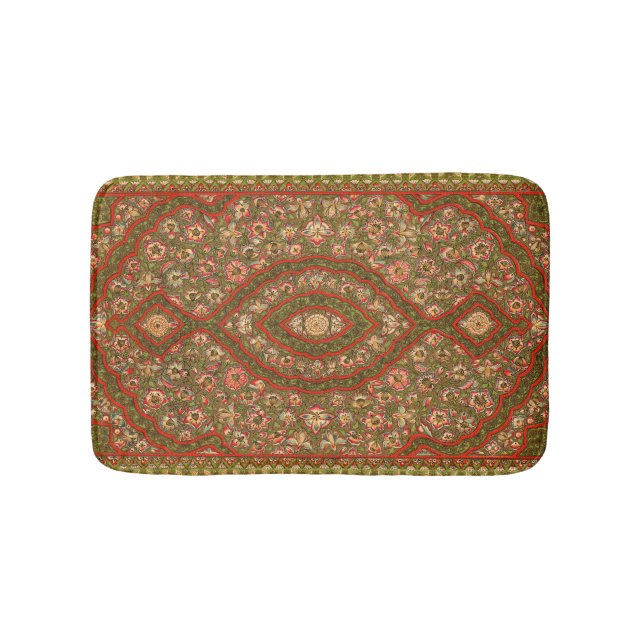 Vintage Floral Indian Rug Pattern (Front)