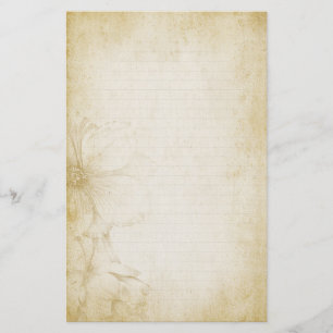 Vintage Floral Journal Note Paper