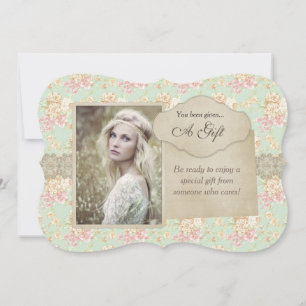 Vintage Floral Lace Gift Certificate