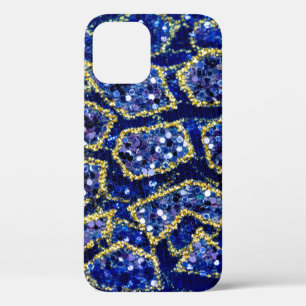 Vintage floral lace. Narrow lace trim. Gold edging iPhone 12 Case