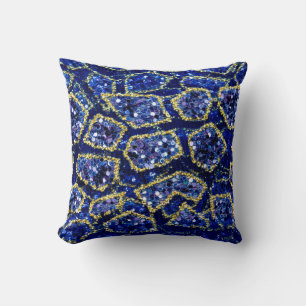 Vintage floral lace. Narrow lace trim. Gold edging Cushion