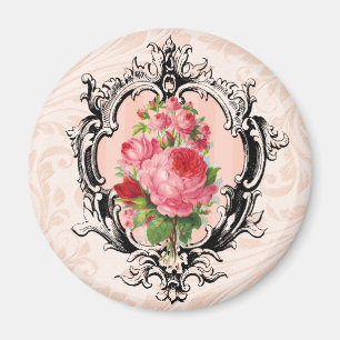 Vintage Floral Magnet