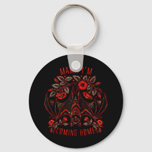 Vintage Floral Mama I’m Coming To Home Bat Funny F Key Ring