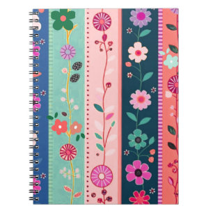 Vintage Floral & Mandala Boho Notebook