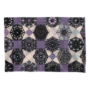 Vintage Floral Mandala: Colourful Seamless Pillowcase
