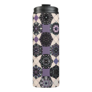 Vintage Floral Mandala: Colourful Seamless Thermal Tumbler