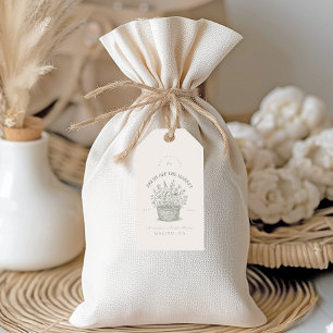 Vintage Floral Market Shower Gift Tags