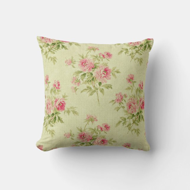 Vintage Floral Modern Rose Popular Cushion (Front)
