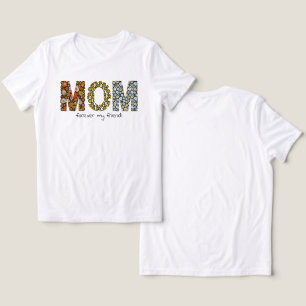 Vintage Floral MOM Forever My Friend Aesthetic Tri-Blend Shirt