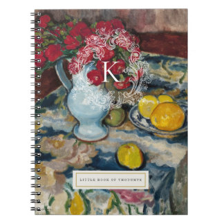 Vintage Floral Monogram Personalised Notebook
