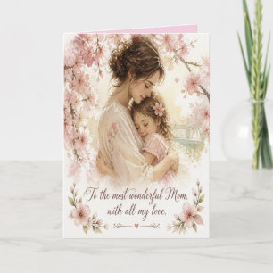 Vintage Floral Mother from Daughter Card
