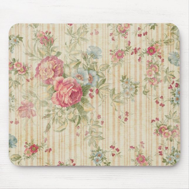 Vintage Floral Mouse Mat (Front)