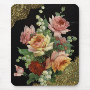 Vintage Floral Mouse Mat